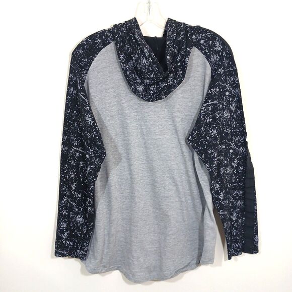 Phat Farm long sleeve paint splatter streetwear Y2K hooded T-shirt Drippin Large - Picture 5 of 7